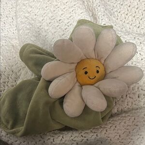 Jellycat White and Yellow Flower Kids Hat